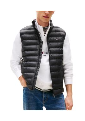 Men's Black Core Packable Recycled Vest Tommy Hilfiger MW0MW39989-BDS