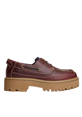 Γυναικεία Δερμάτινα Παπούτσια Καφέ Tommy Jeans EN0EN03003-GTB