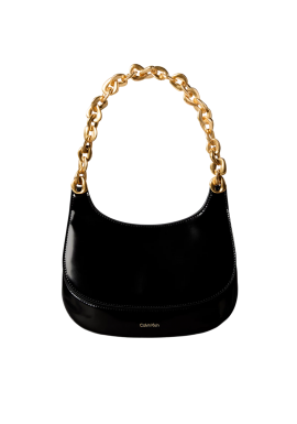 Women's Black Chain Shoulder Bag Calvin Klein LV04F3403G-UB1