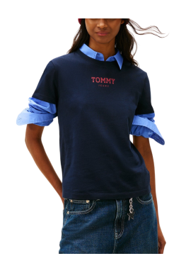 Γυναικείο T-shirt Navy Μπλε Tommy Jeans DW0DW21842-C1G