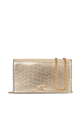 Women's Silver CK Metallic Wallet on Chain Calvin Klein LV04F3320G-3JG