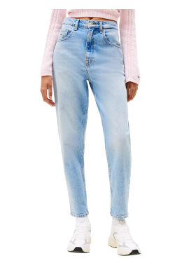 Women's Light Blue Mom Jean Uh Tpr Bi0112 Tommy Jeans DW0DW20041-1AB