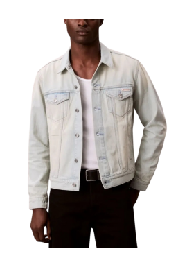 Men's Light Blue Seaglass Classic Trucker Jacket Calvin Klein LV04RE764G-2TK