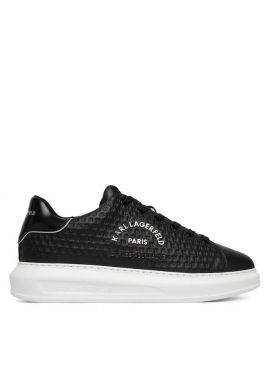 Ανδρικά Δερμάτινα KAPRI KL Microgram Sneakers Μαύρα Karl Lagerfeld KL52536K-000 BLACK