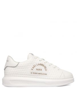 Ανδρικά Δερμάτινα KAPRI KL Microgram Sneakers Λευκά Karl Lagerfeld KL52536K-011 WHITE