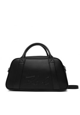 Γυναικεία K/Ville Bowling Τσάντα Μαύρη Karl Lagerfeld B1W30068-1AV BLACK NICKEL