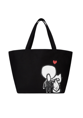 Γυναικεία Ikon Valentine Shopper Τσάντα Μαύρη Karl Lagerfeld B1W50052-999 BLACK