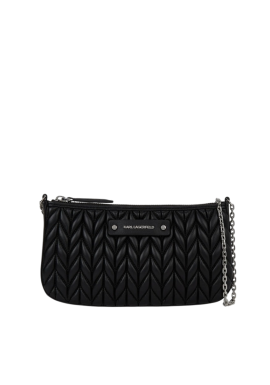 Γυναικείο K/Weave Τσαντάκι Μαύρο Karl Lagerfeld B1W32031-1AV BLACK NICKEL
