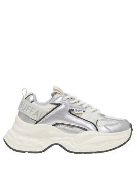 Γυναικεία Yuno One Sneakers Λευκά Buffalo BUF1636643-WHI/BLA/SIL