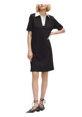 Γυναικείο Κοντομάνικο Polo Φόρεμα Μαύρο Karl Lagerfeld B1W13029-999 BLACK