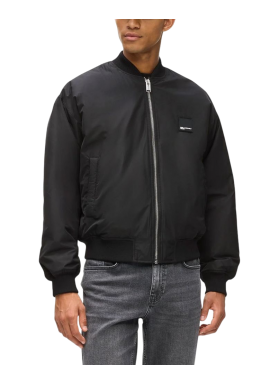 Men's Black Klj Bomber Jacket Karl Lagerfeld Jeans B1M15015-999 BLACK