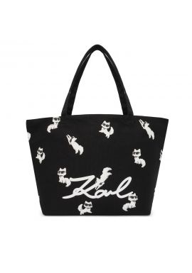 Γυναικεία Ikon Choupette Shopper Τσάντα Μαύρη Karl Lagerfeld B1W50053-999 BLACK