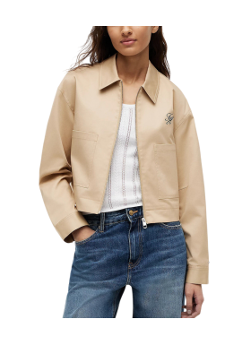 Women's Beige Chino Dressing Short Jacket Tommy Hilfiger WW0WW50144-AB9