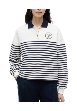 Γυναικείο Φούτερ Πόλο Εκρού Tommy Hilfiger WW0WW50036-0FG