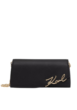Women's Black K/SIGNATURE MINI CB Bag Karl Lagerfeld B3W30358-992 Black/Gold