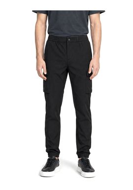 Men's Black Slim Tech Dobby Cargo Pant Calvin Klein LV04LF605G-UB1