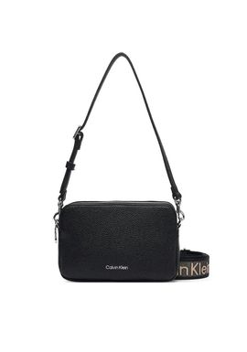 Women's Black Webbing 2x Strap Camera Bag Calvin Klein LV04F3656G-UB1