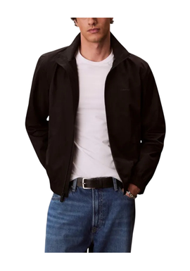 Men's Black Ls Nylon Stand Collar Windbreaker Jacket Calvin Klein LV04LF515G-UB1