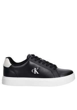 Men's Black Classic Cupsole Laceup Sneakers Calvin Klein YM0YM01435-0GM
