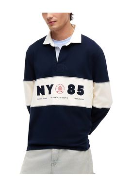 Ανδρική Μακρυμάνικη Polo Μπλούζα Navy Μπλε Tommy Jeans DM0DM23162-C1G