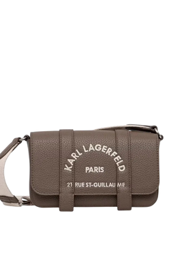 Γυναικεία K/Rsg Mini Flap Τσάντα Χιαστί Καφέ Karl Lagerfeld B3W30342-2PR Taupe