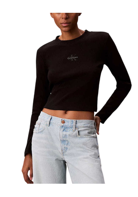 Γυναικεία Μακρυμάνικη Μπλούζα Μαύρη Calvin Klein LV047H240G-UB1