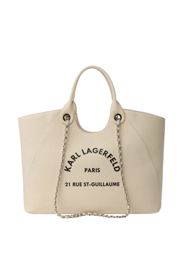 Women's Beige K/RSG CHAIN SHOPPER BAG Karl Lagerfeld B3W50068-106 Natural