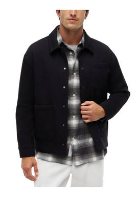 Men's Black MIX MEDIA TWILL CHORE JACKET Tommy Hilfiger MW0MW44945-BDS
