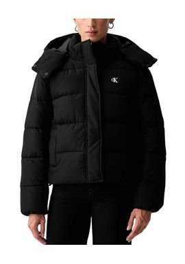 Women's Black MATTE MW SHORT PUFFER JACKET Calvin Klein LV047H504G-UB1