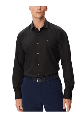 Ανδρικό Πουκάμισο Μαύρο Tommy Hilfiger MW0MW45307-BDS