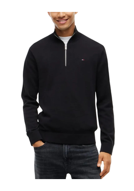 Men's Black TJM SLM ESS LIGHT SWTR EXT Tommy Jeans DM0DM21654-BDS