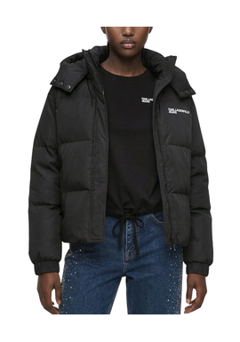 Women's Black KLJ PUFFER JACKET Karl Lagerfeld Jeans B4W15070-999 Black