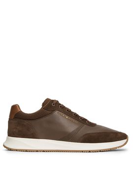 Men's Brown TH Dressy Sneaker Suede Mix Tommy Hilfiger FM0FM05910-GT6