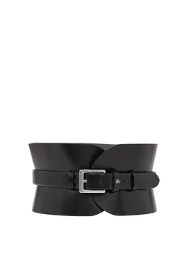 Women's Black K/ESSENTIAL MULTIFUNCTION BELT Karl Lagerfeld A1W33063-999 Black