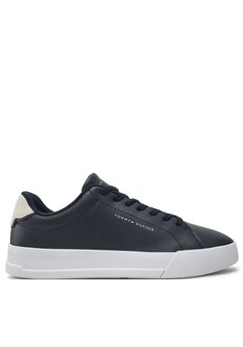 Men's Navy Blue TH Court Leather Essential Sneaker Tommy Hilfiger FM0FM05367-DW5