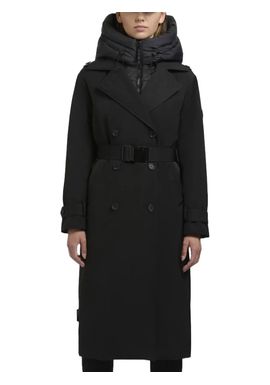 Women's Black Elena 3 Trenchcoat Khujo KJ1118CO263-200 BLACK
