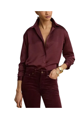 Γυναικείο Πουκάμισο Μπορντό Ralph Lauren 200B27610008-RED