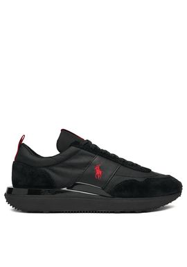 Ανδρικά Δερμάτινα Train 89 Sneakers Μαύρα Ralph Lauren 809P01638002-Black