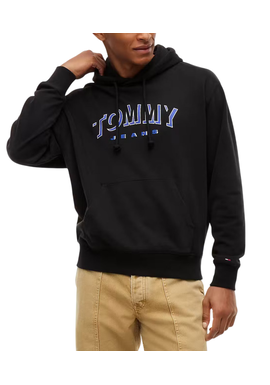 Men's Black TJM RLX TOMMY DNA HOODIE EXT Tommy Jeans DM0DM23582-BDS