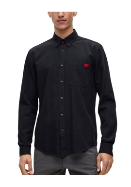 Men's Black Evito Shirt HUGO 50479302-004