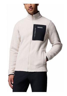 Men's Ecru Jasper Ridge Pebbled Full Zip Fleece Columbia 2142421-278