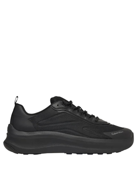 Men's Black Chunky Runner Lace Up Sneakers Calvin Klein HM0HM02224-0GJ