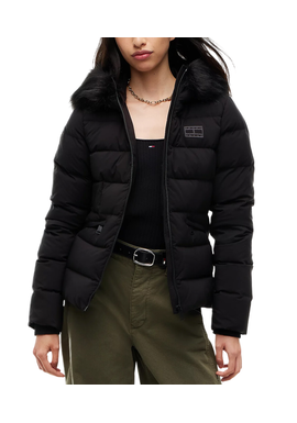 Γυναικείο Μπουφάν Μαύρο Tommy Jeans DW0DW23409-BDS