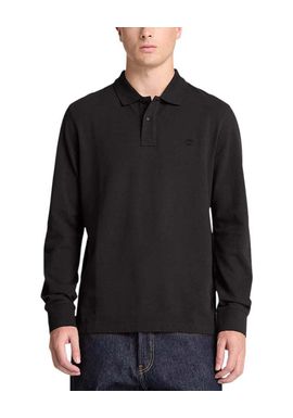 Men's Black LS Pique Polo Timberland TBC0YHBE-001