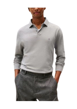 Men's Grey 1985 REGULAR LS POLO Tommy Hilfiger MW0MW20183-P91