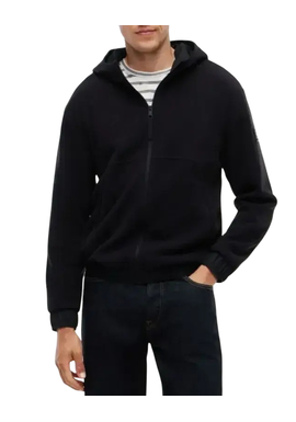 Men's Black PERFORMANCE MIXED MEDIA ZT HOODY Tommy Hilfiger MW0MW44680-BDS