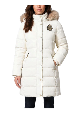 Γυναικείο Μπουφάν Λευκό Ralph Lauren 297P23455004-NATURAL