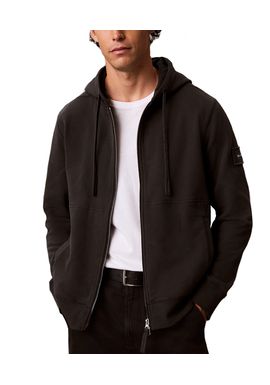 Men's Pirate Black Ls EU 350Terry Badge Fz Hoodie Calvin Klein LV04RJ202G-8MN