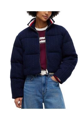 Γυναικείο Puffer Μπουφάν Navy Μπλε Tommy Jeans DW0DW23416-C1G