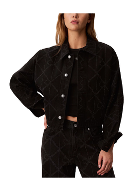 Women's Black Doleman Trucker Ndlpunch CK Worn Jacket Calvin Klein LV047H944G-4B3